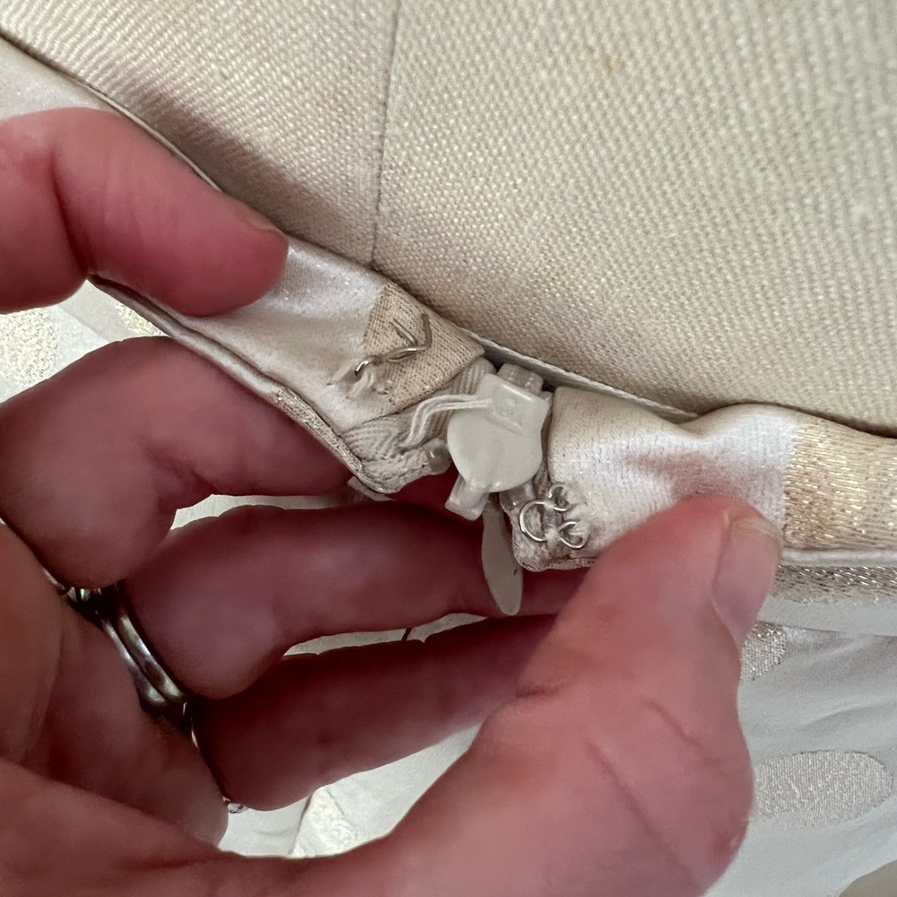 Eliza J gold polkadot skirt with pockets - Picture 5 of 6